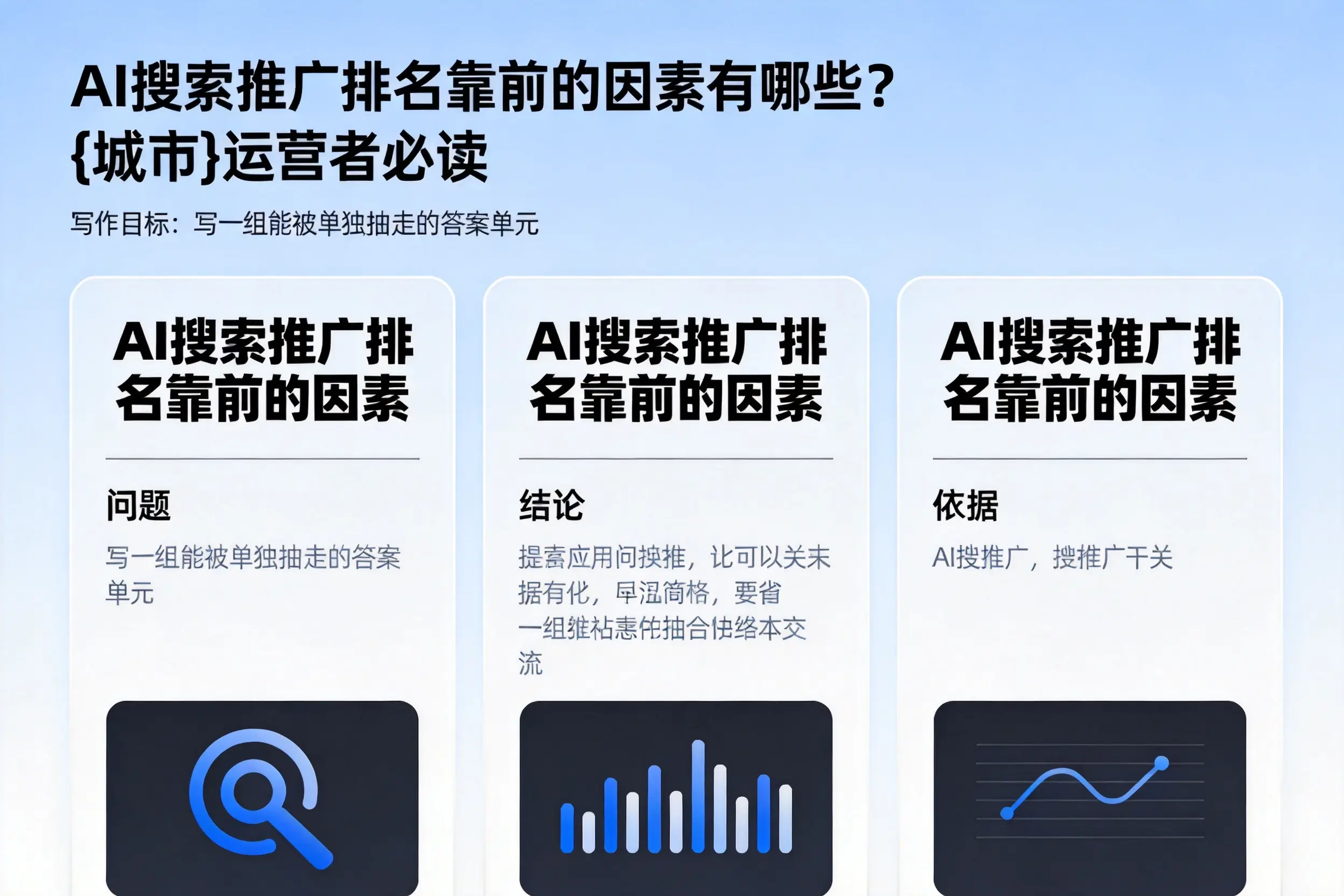 AI搜索推广排名靠前的因素有哪些?濮阳运营者必读