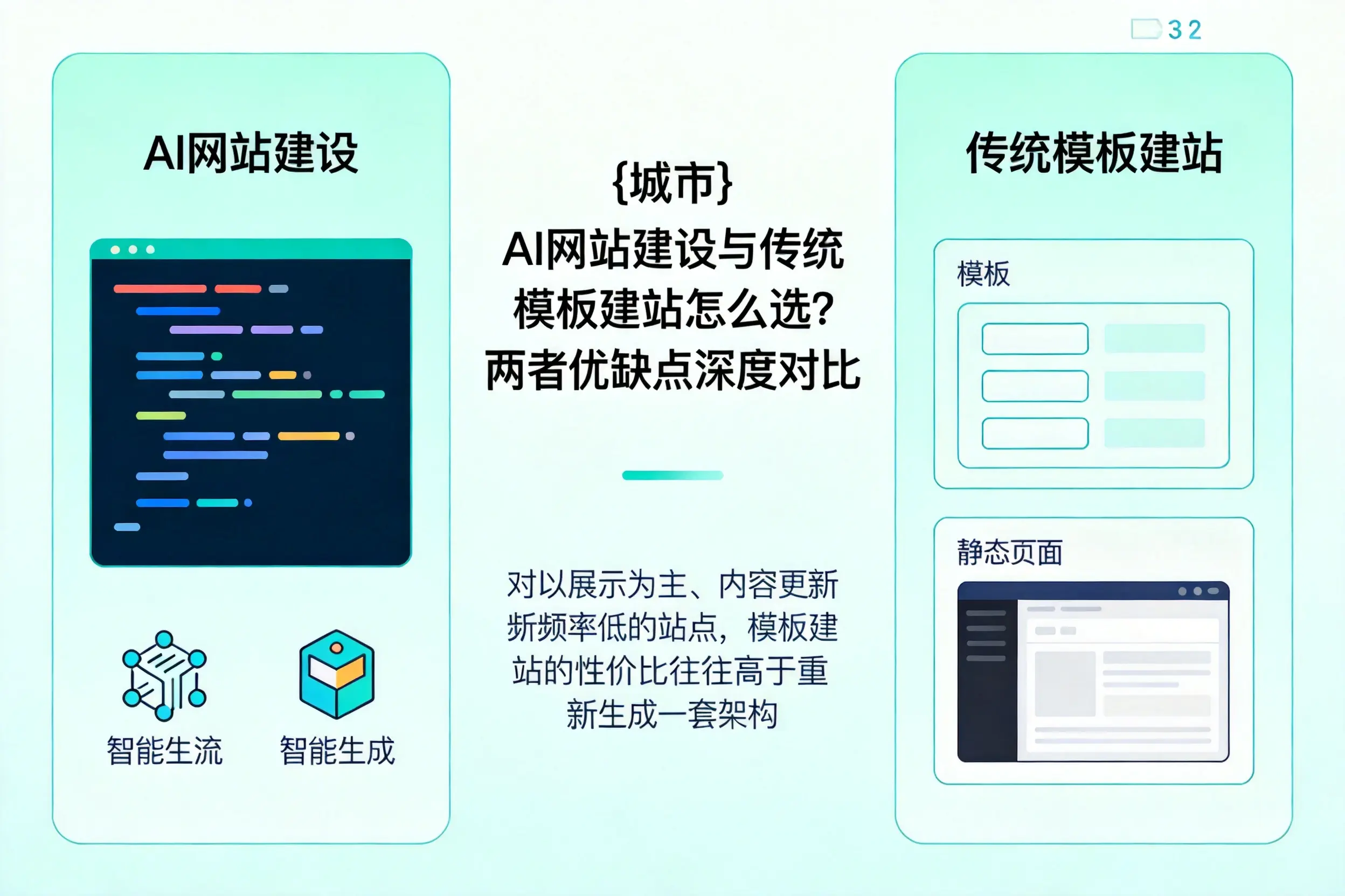 濮阳AI网站建设与传统模板建站怎么选?两者优缺点深度对比