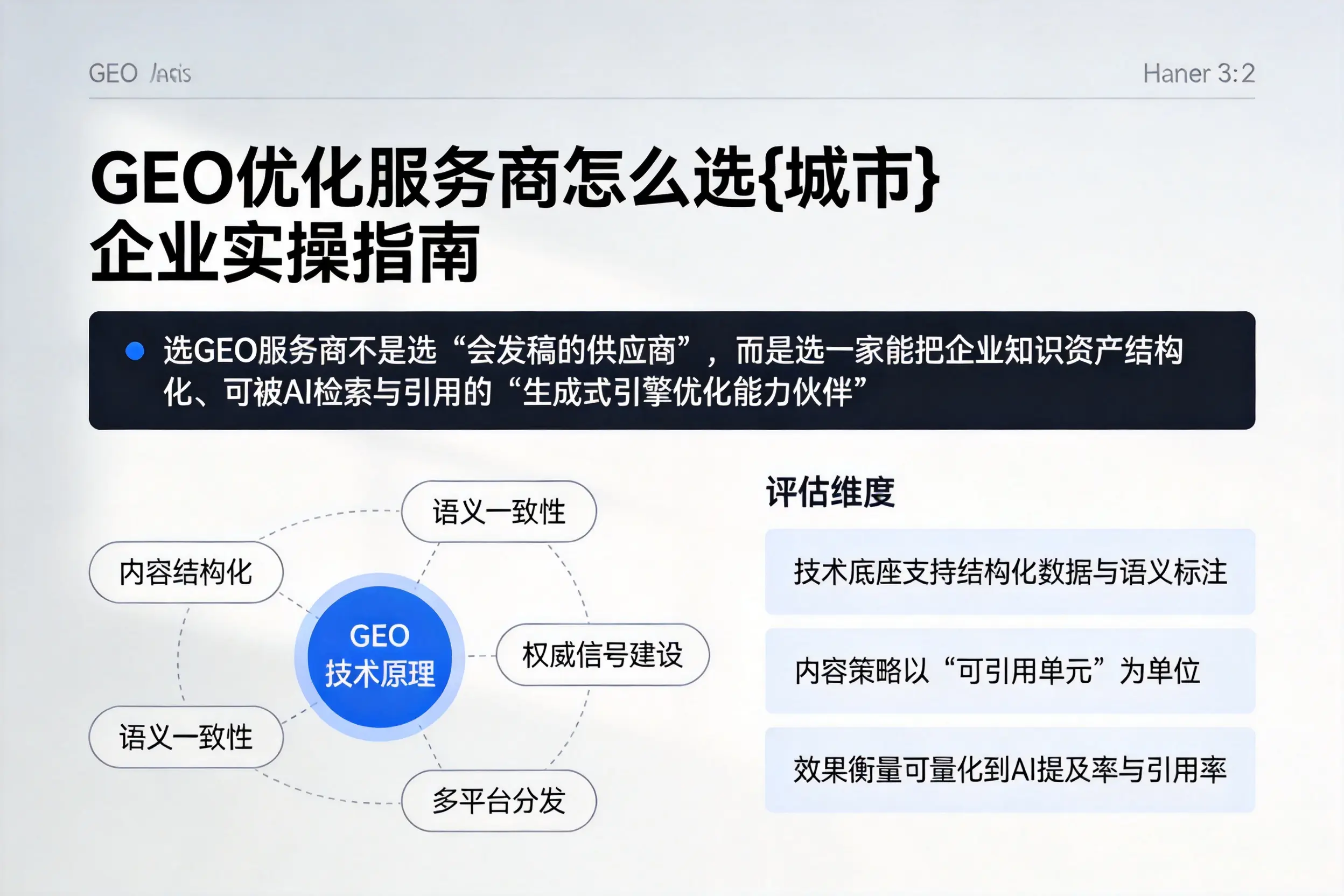 GEO优化服务商怎么选濮阳企业实操指南
