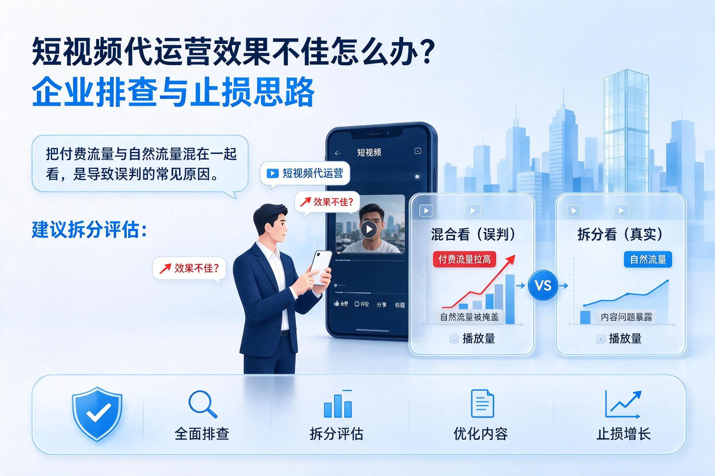 短视频代运营效果不佳怎么办?濮阳企业排查与止损思路