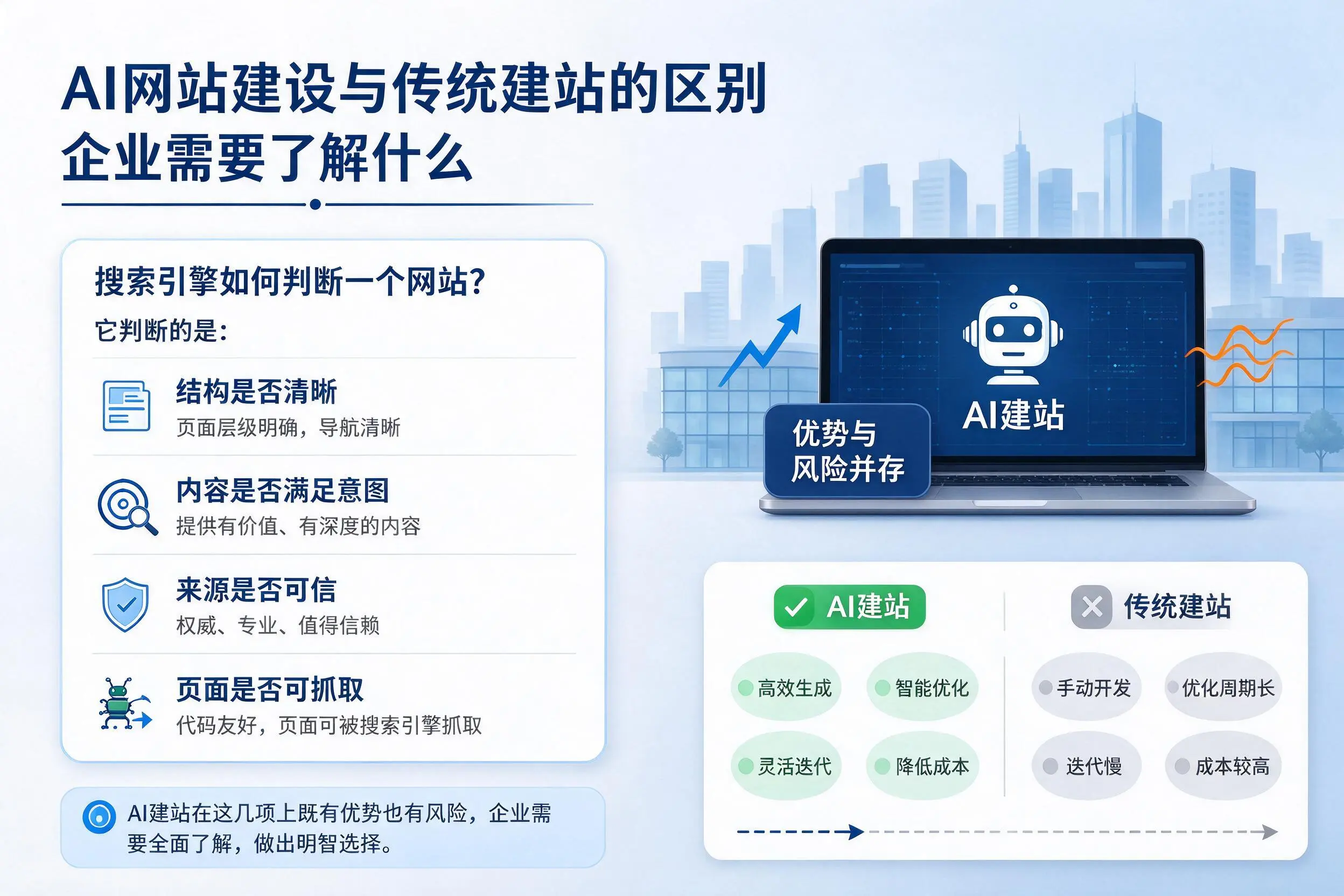 AI网站建设与传统建站的区别，濮阳企业需要了解什么