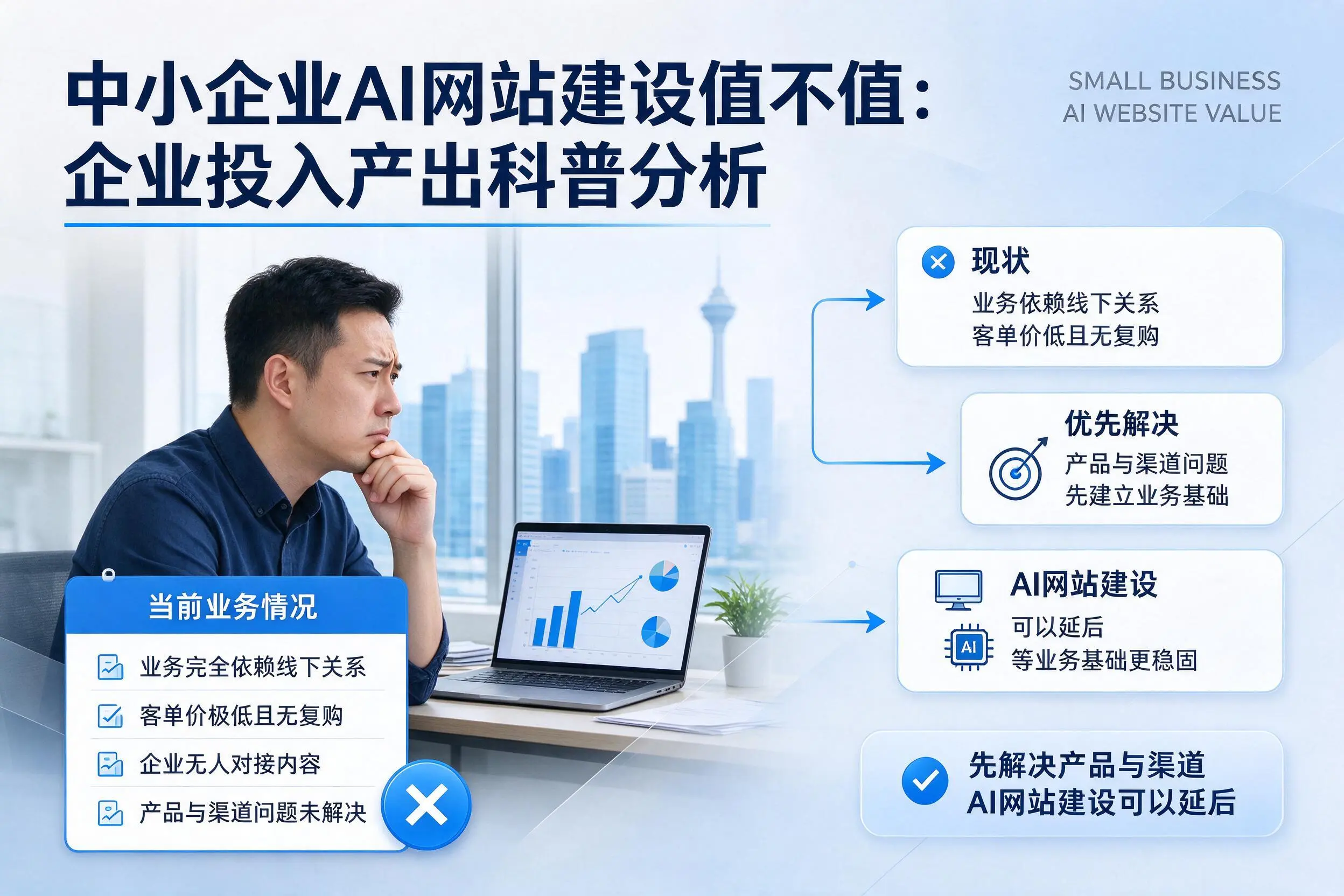 中小企业AI网站建设值不值:濮阳企业投入产出科普分析