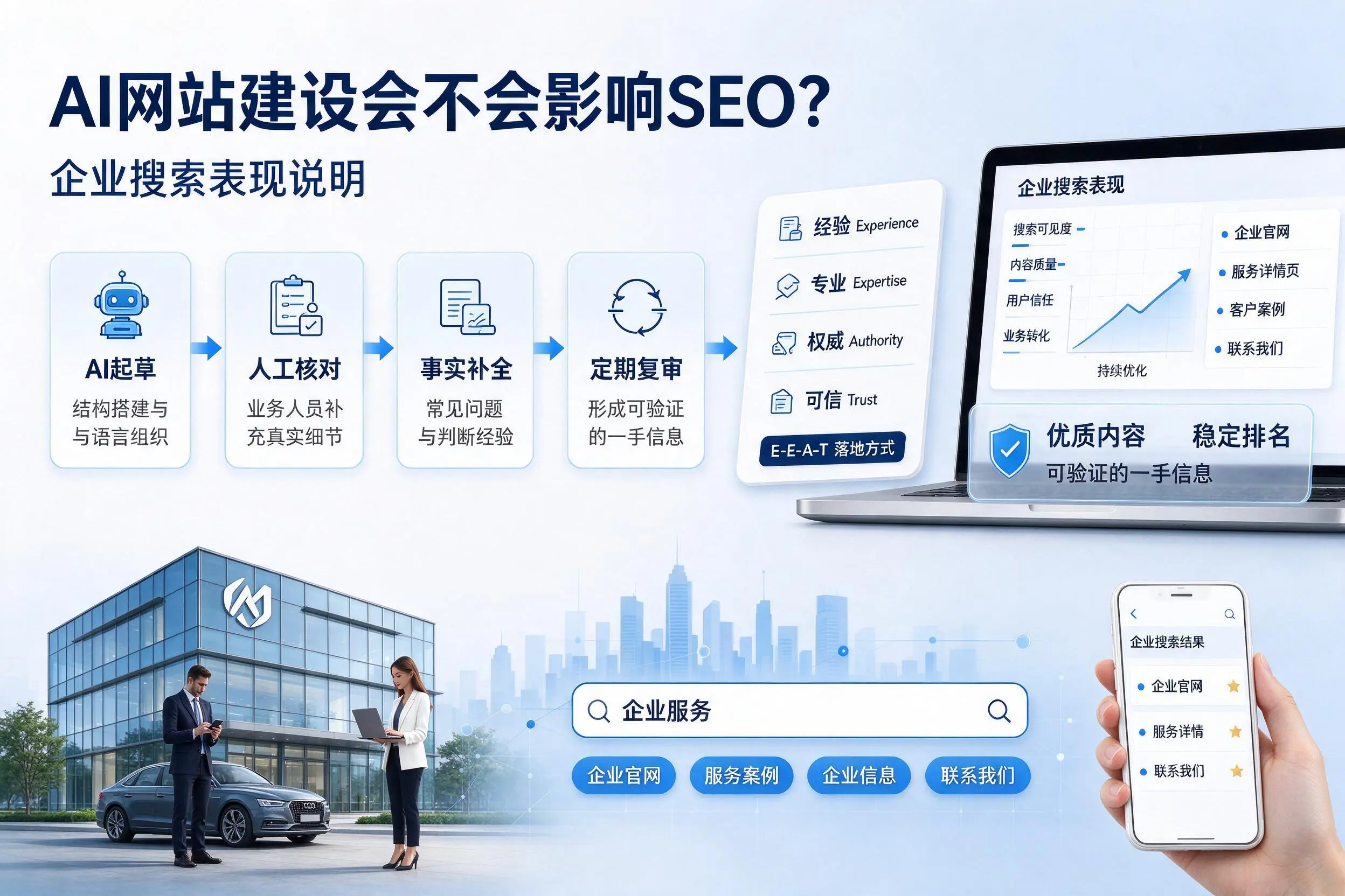 AI网站建设会不会影响SEO？濮阳企业搜索表现说明