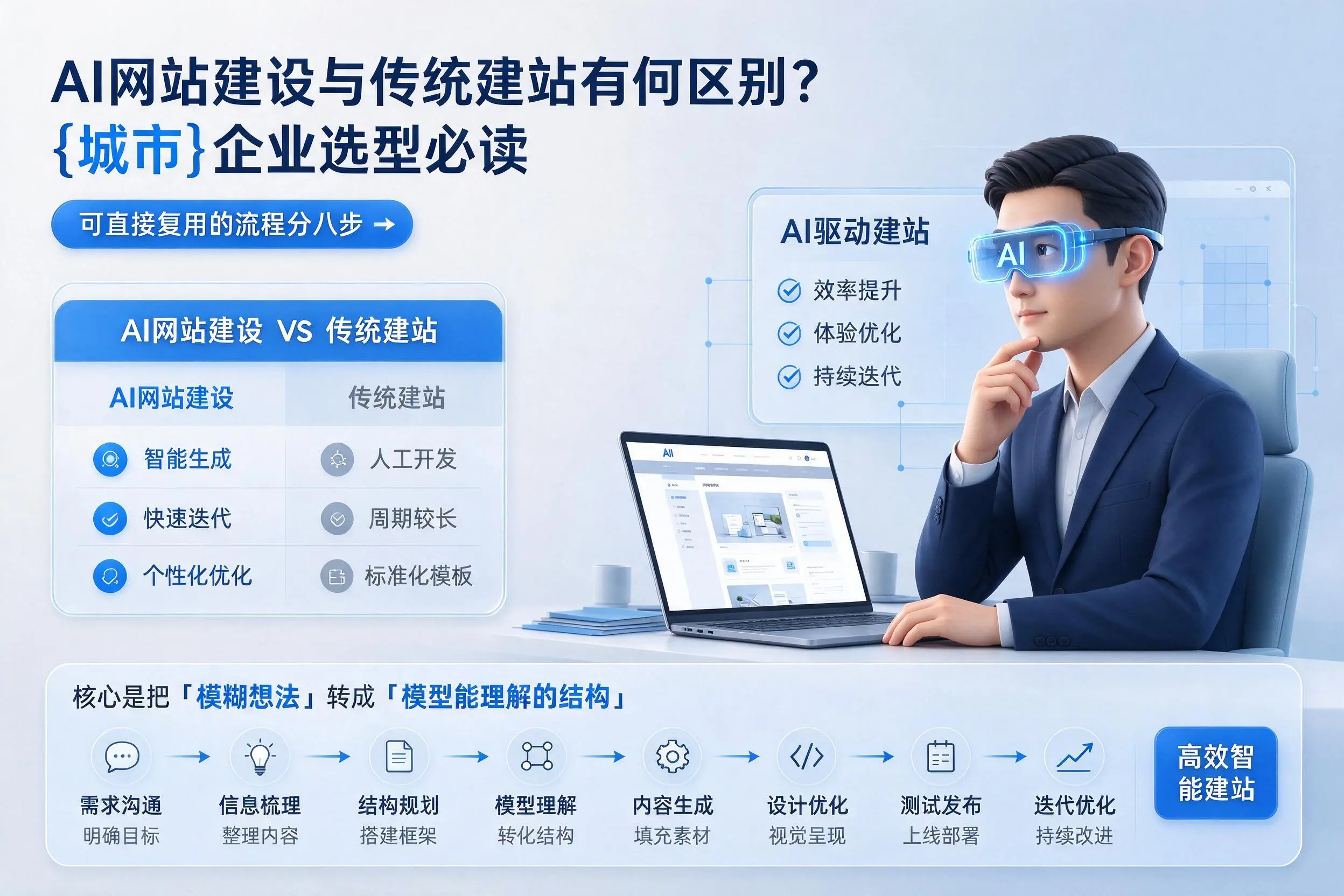 AI网站建设与传统建站有何区别？濮阳企业选型必读