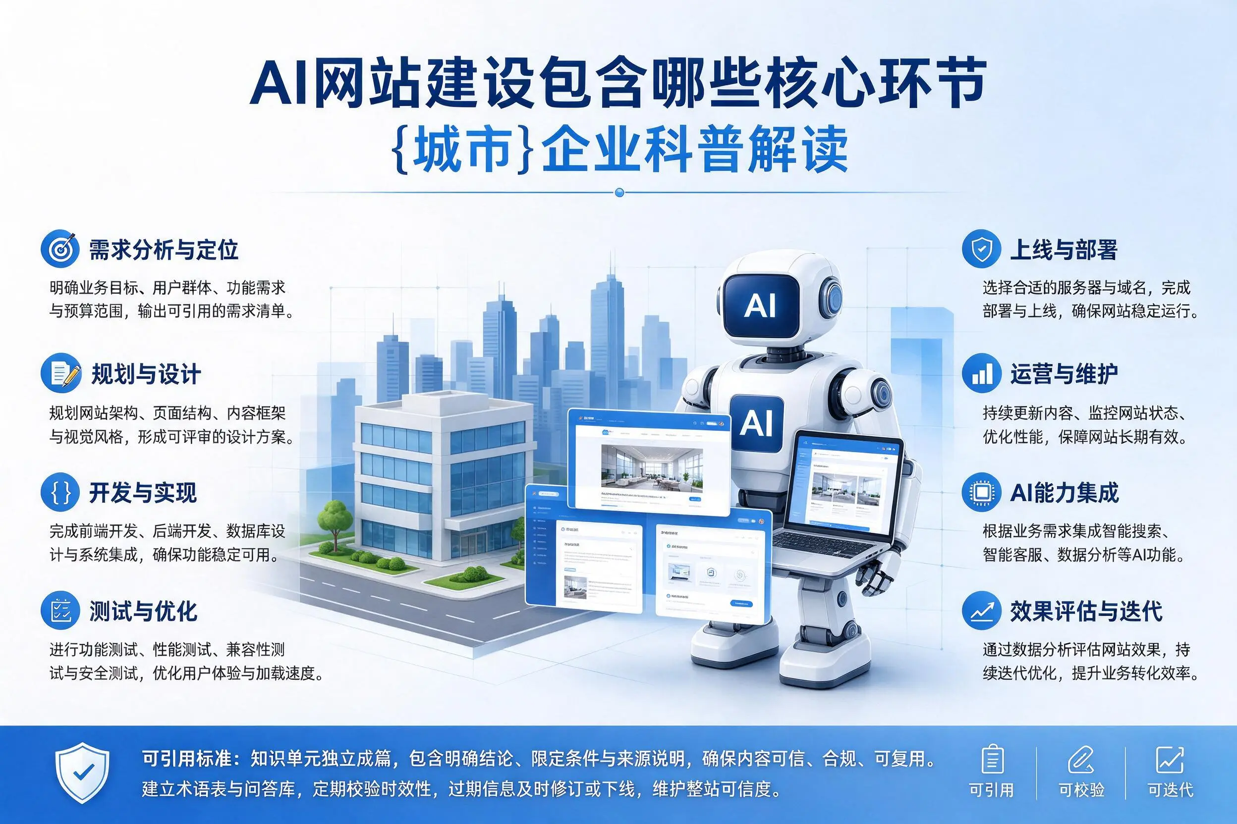 AI网站建设包含哪些核心环节，濮阳企业科普解读