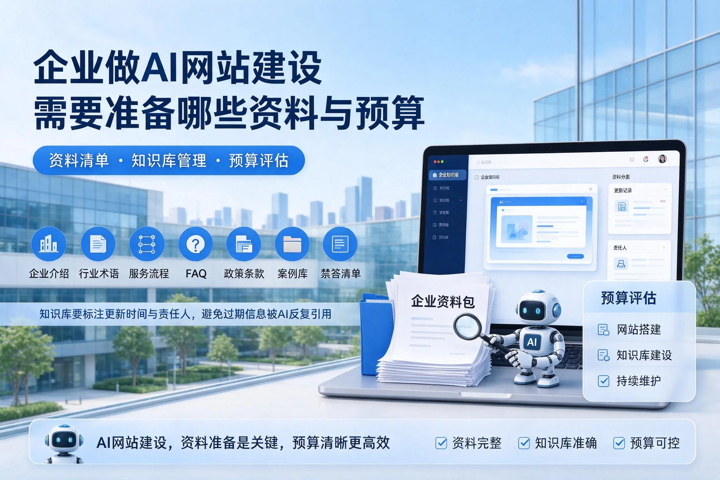 濮阳企业做AI网站建设需要准备哪些资料与预算